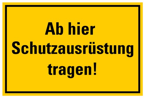 Aufkleber warnung hier - aufkleber, „ab