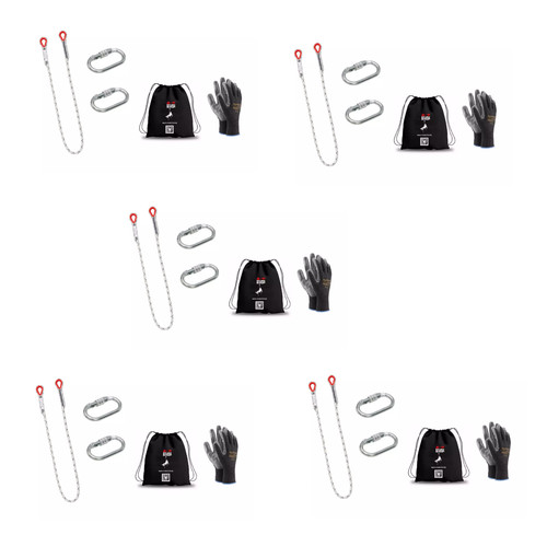 Set halteseil - 5x,